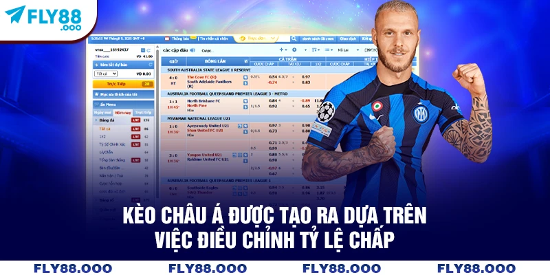 Kèo châu Á được tạo ra dựa trên việc điều chỉnh tỷ lệ chấp